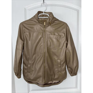 Habitual Kids Jacket Size 10 Faux Leather Zip Up Shacket Nordstrom $88